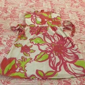Lilly pulitzer strapless dress size 4